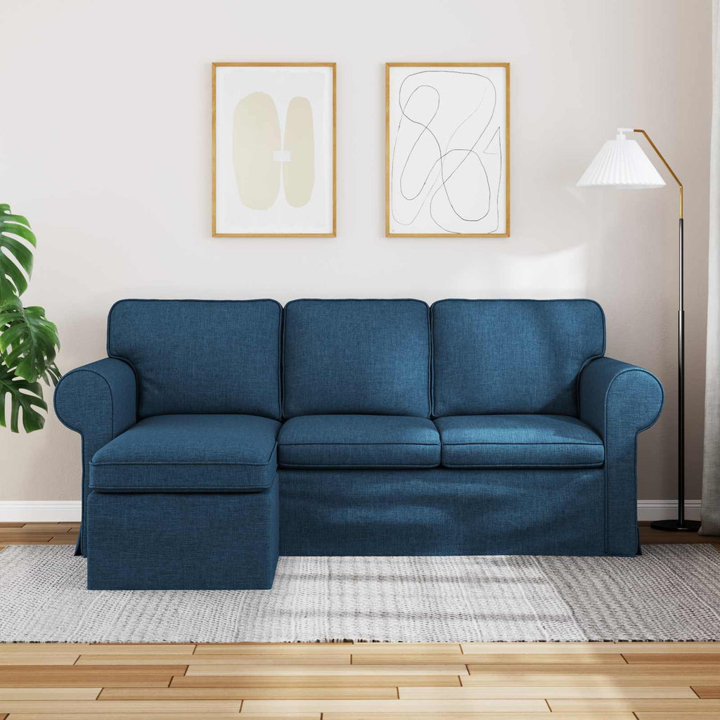 vidaXL Sofa Niebieski 195 x 138 x 80 cm tkanina