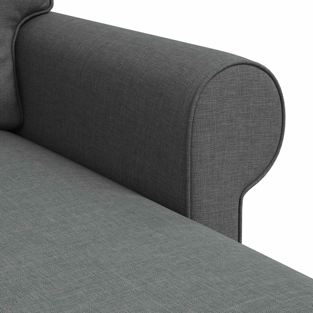 vidaXL Sofa Ciemnoszary 215 x 138 x 80 cm tkanina