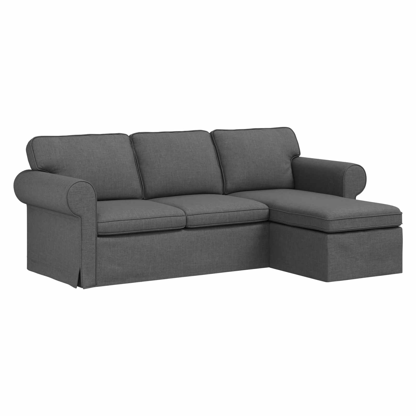 vidaXL Sofa Ciemnoszary 215 x 138 x 80 cm tkanina