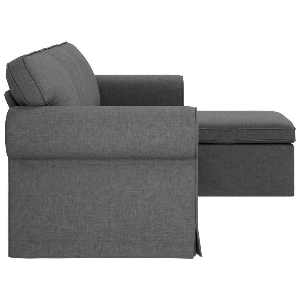 vidaXL Sofa Ciemnoszary 215 x 138 x 80 cm tkanina