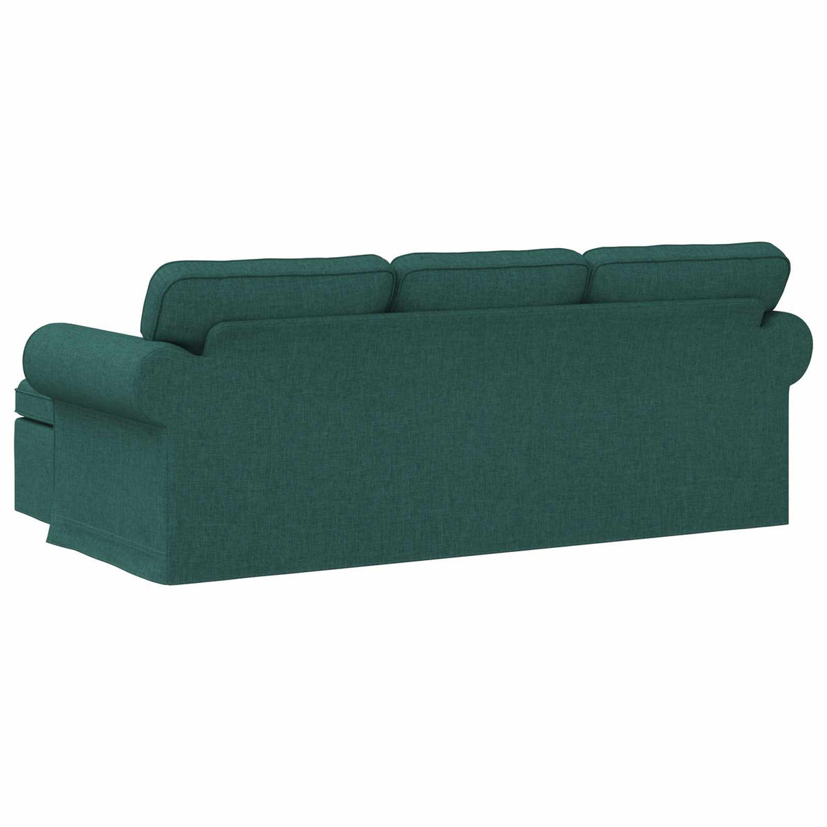 vidaXL Sofa Ciemna zieleń 215 x 138 x 80 cm tkanina