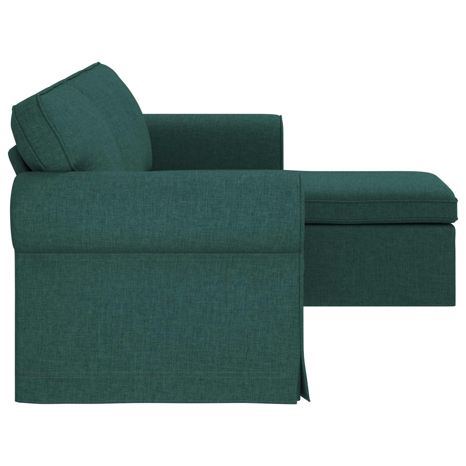 vidaXL Sofa Ciemna zieleń 215 x 138 x 80 cm tkanina