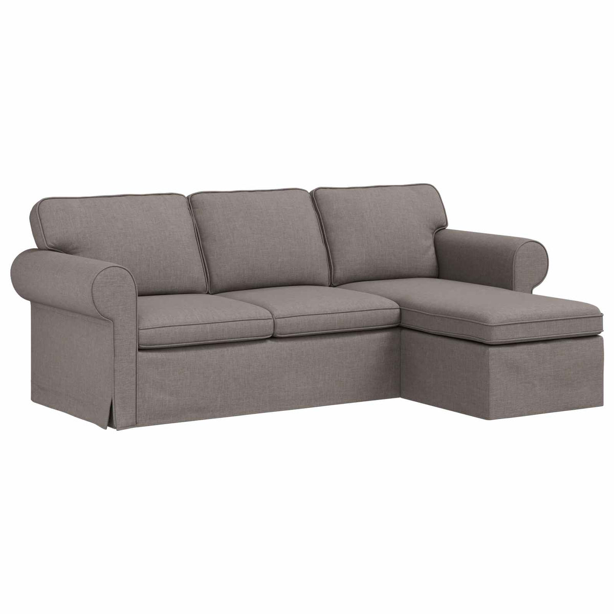 vidaXL Sofa Ciemnoszary 215 x 138 x 80 cm tkanina