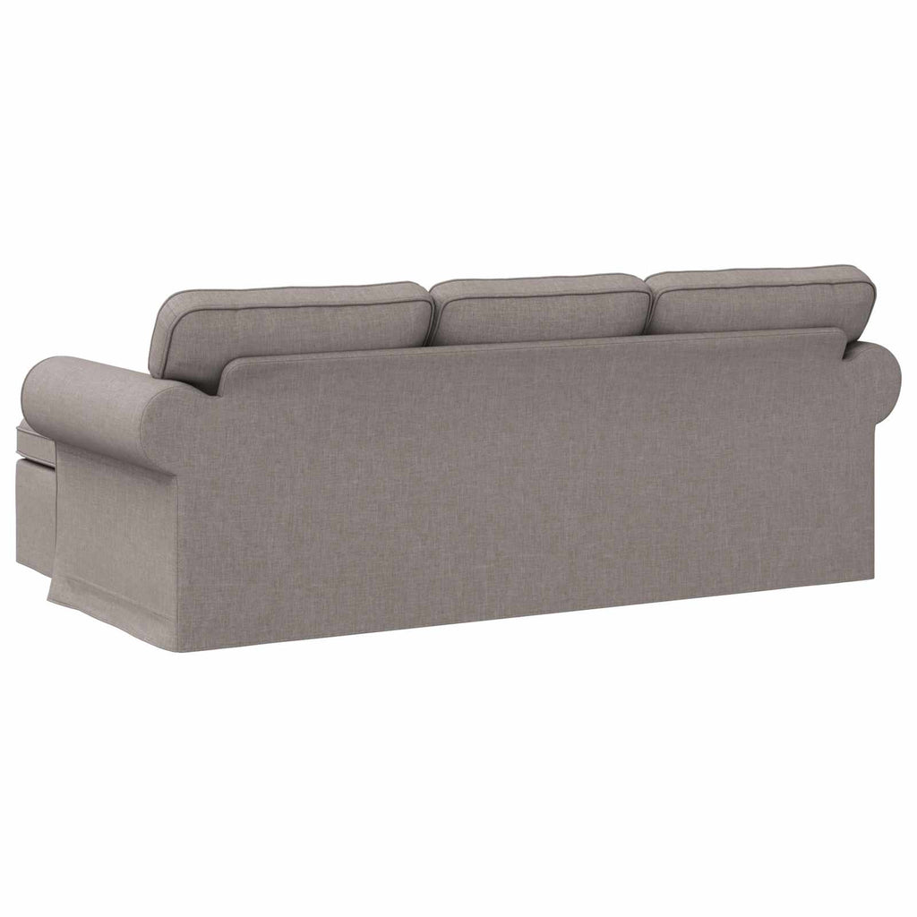 vidaXL Sofa Ciemnoszary 215 x 138 x 80 cm tkanina