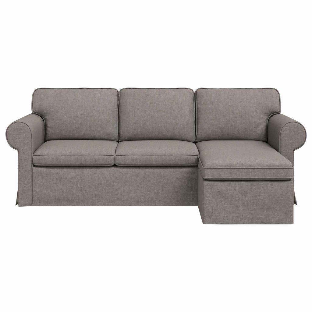 vidaXL Sofa Ciemnoszary 215 x 138 x 80 cm tkanina