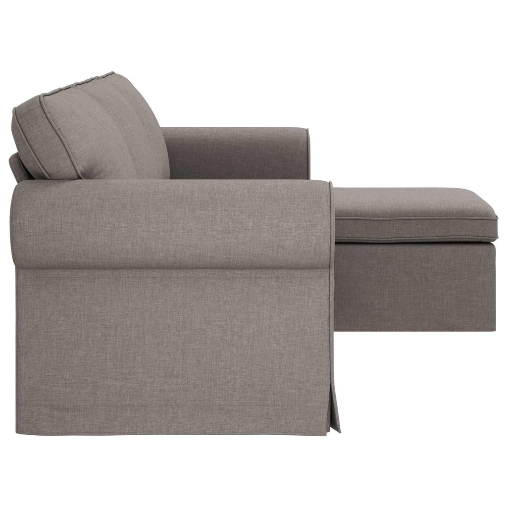 vidaXL Sofa Ciemnoszary 215 x 138 x 80 cm tkanina