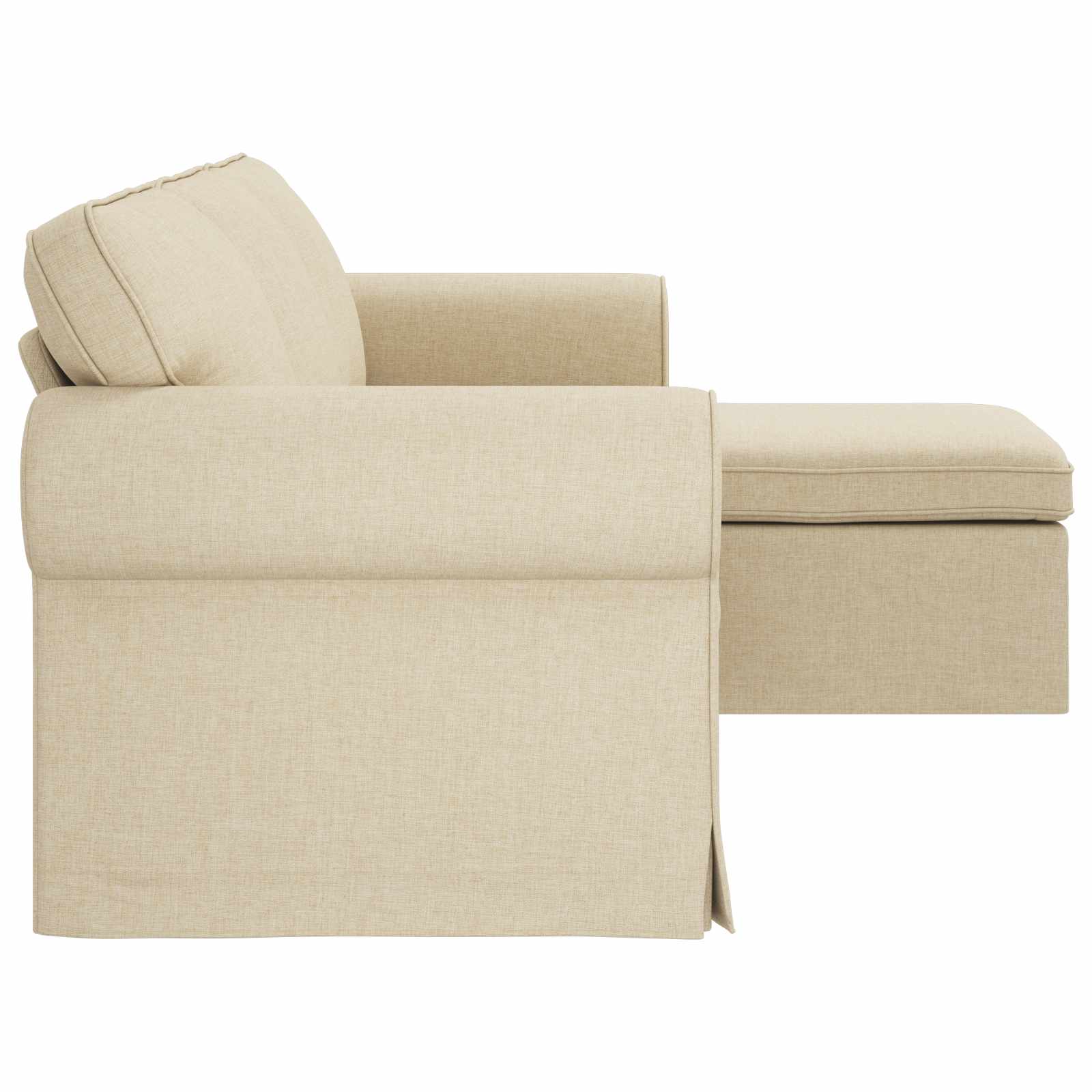 vidaXL Sofa Kremowy 215 x 138 x 80 cm tkanina