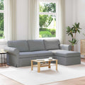 vidaXL Sofa Jasnoszary 245 x 138 x 80 cm tkanina