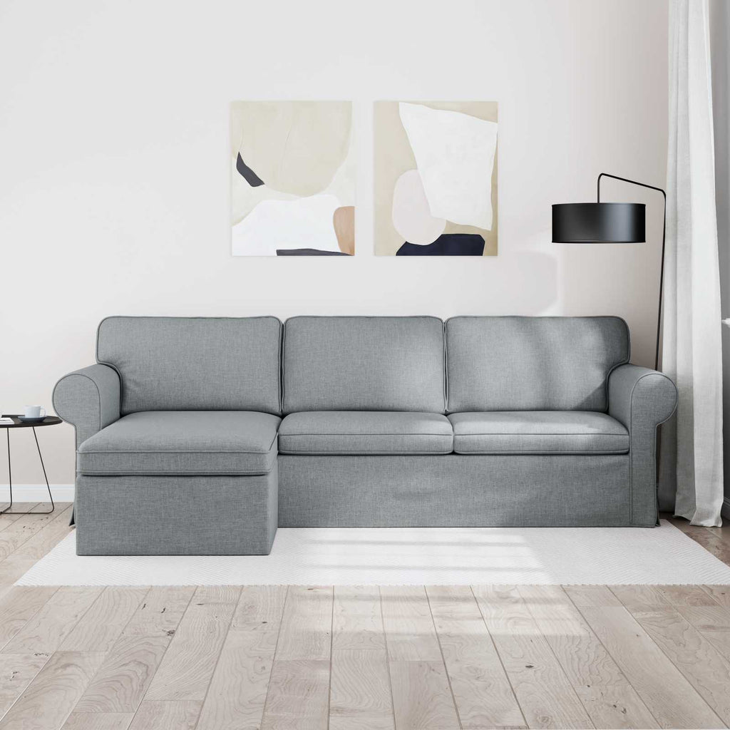 vidaXL Sofa Jasnoszary 245 x 138 x 80 cm tkanina