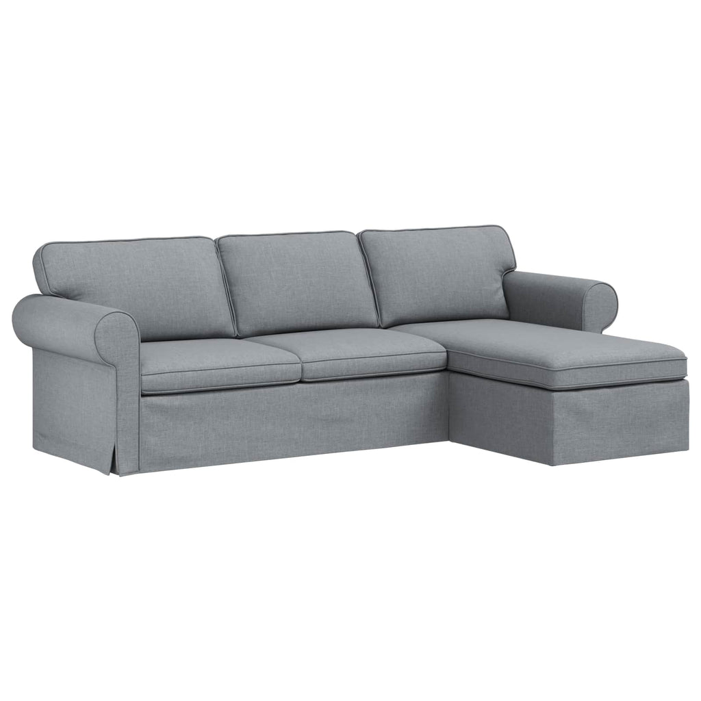 vidaXL Sofa Jasnoszary 245 x 138 x 80 cm tkanina