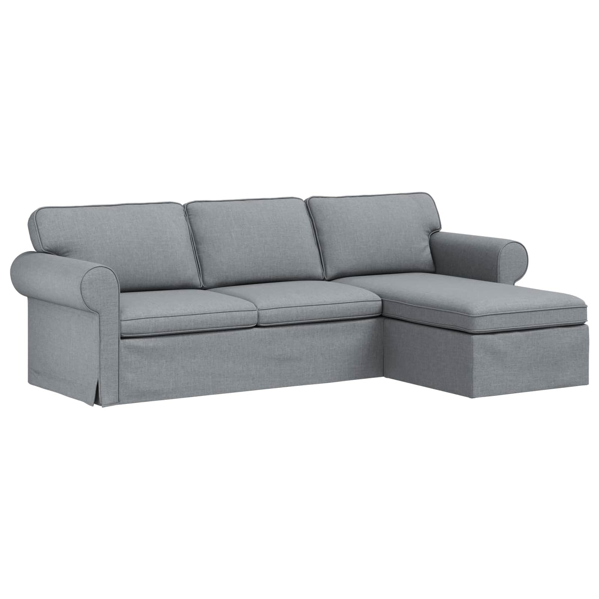 vidaXL Sofa Jasnoszary 245 x 138 x 80 cm tkanina