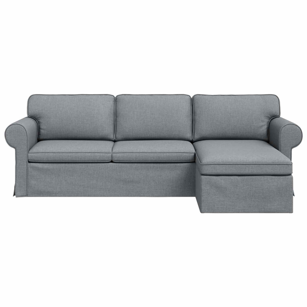 vidaXL Sofa Jasnoszary 245 x 138 x 80 cm tkanina