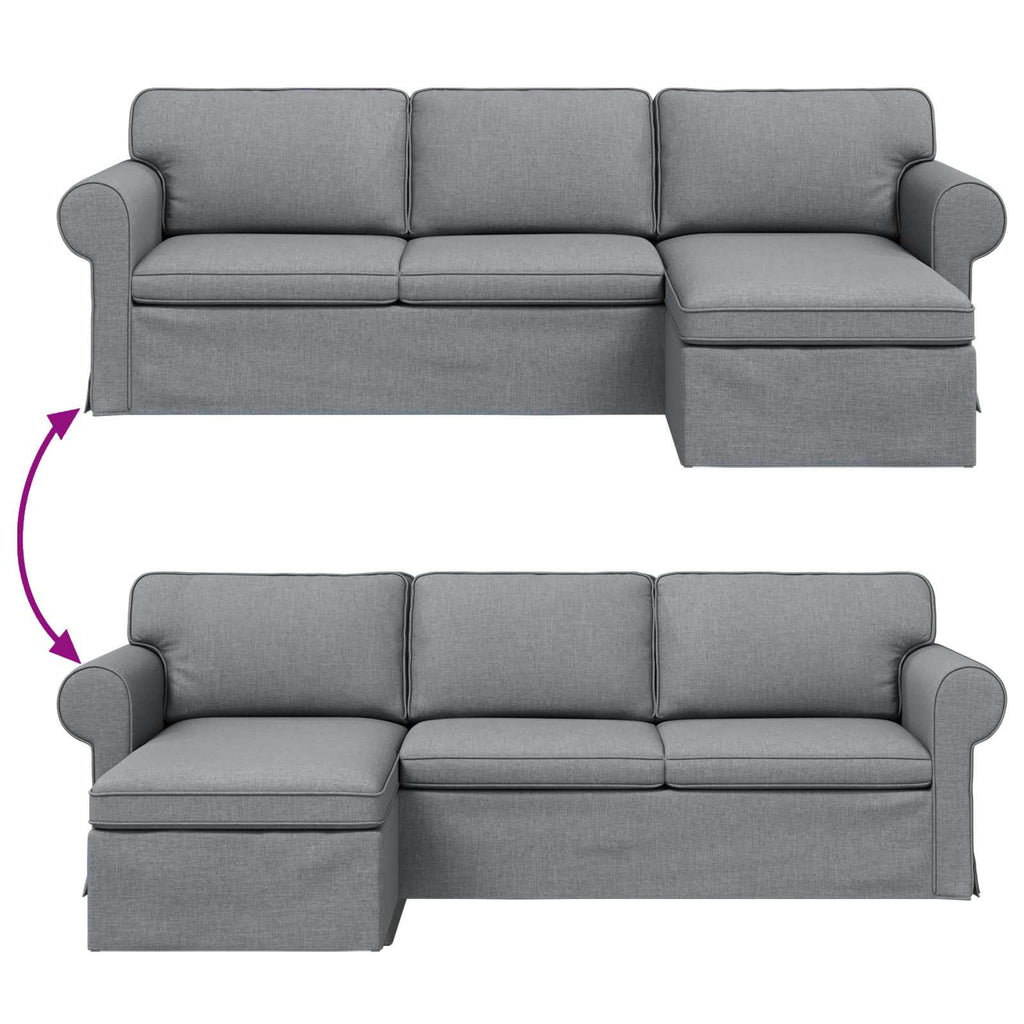 vidaXL Sofa Jasnoszary 245 x 138 x 80 cm tkanina