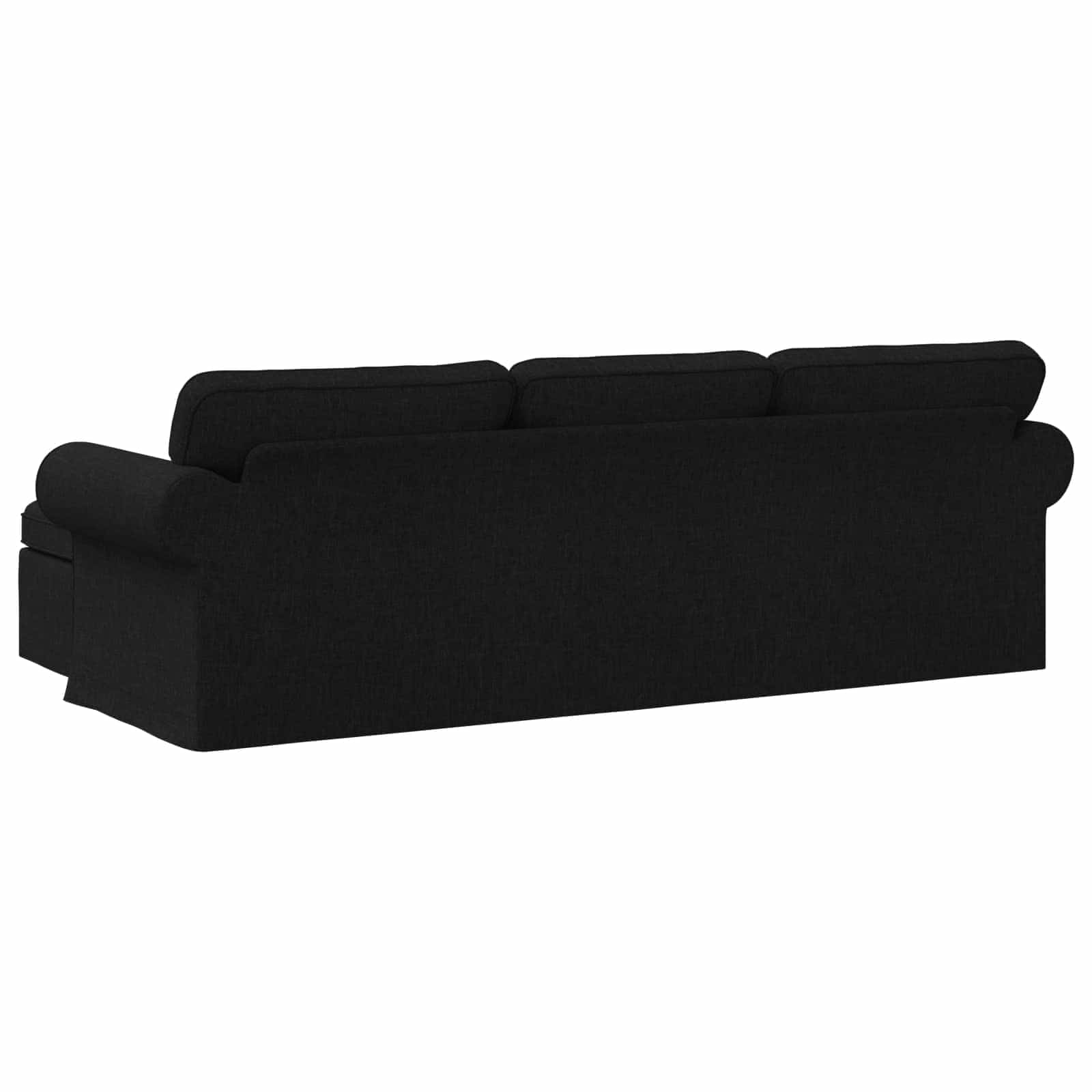 vidaXL Sofa Czarny 245 x 138 x 80 cm tkanina
