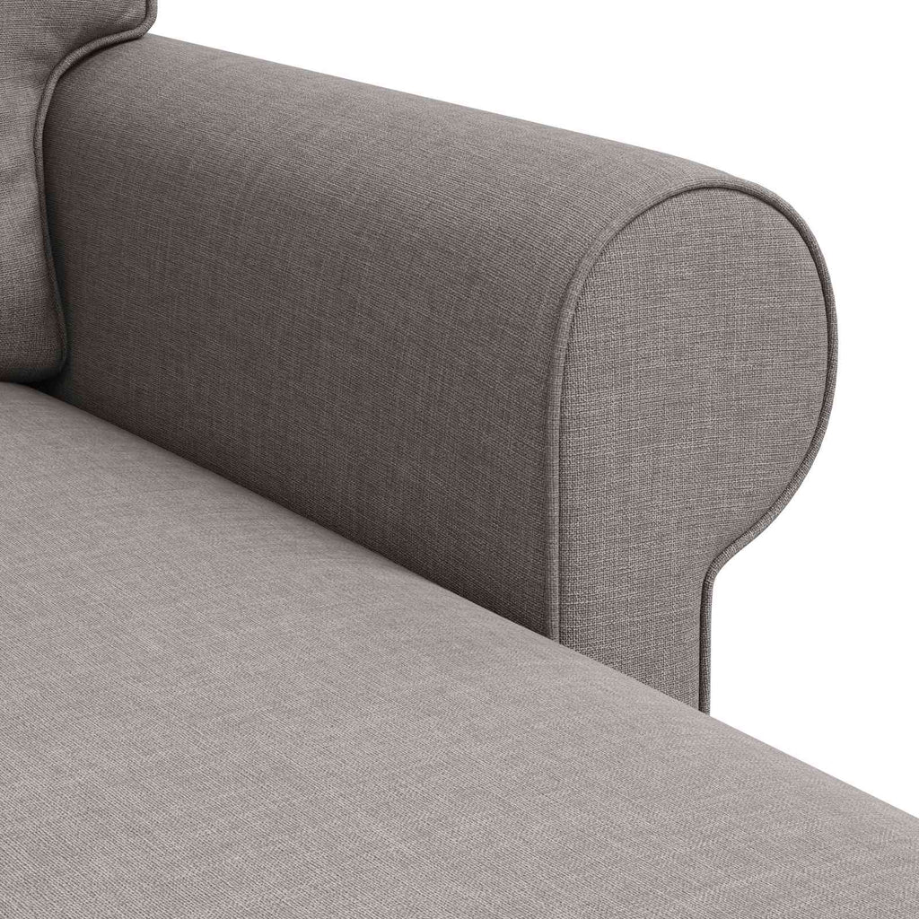 vidaXL Sofa Ciemnoszary 245 x 138 x 80 cm tkanina