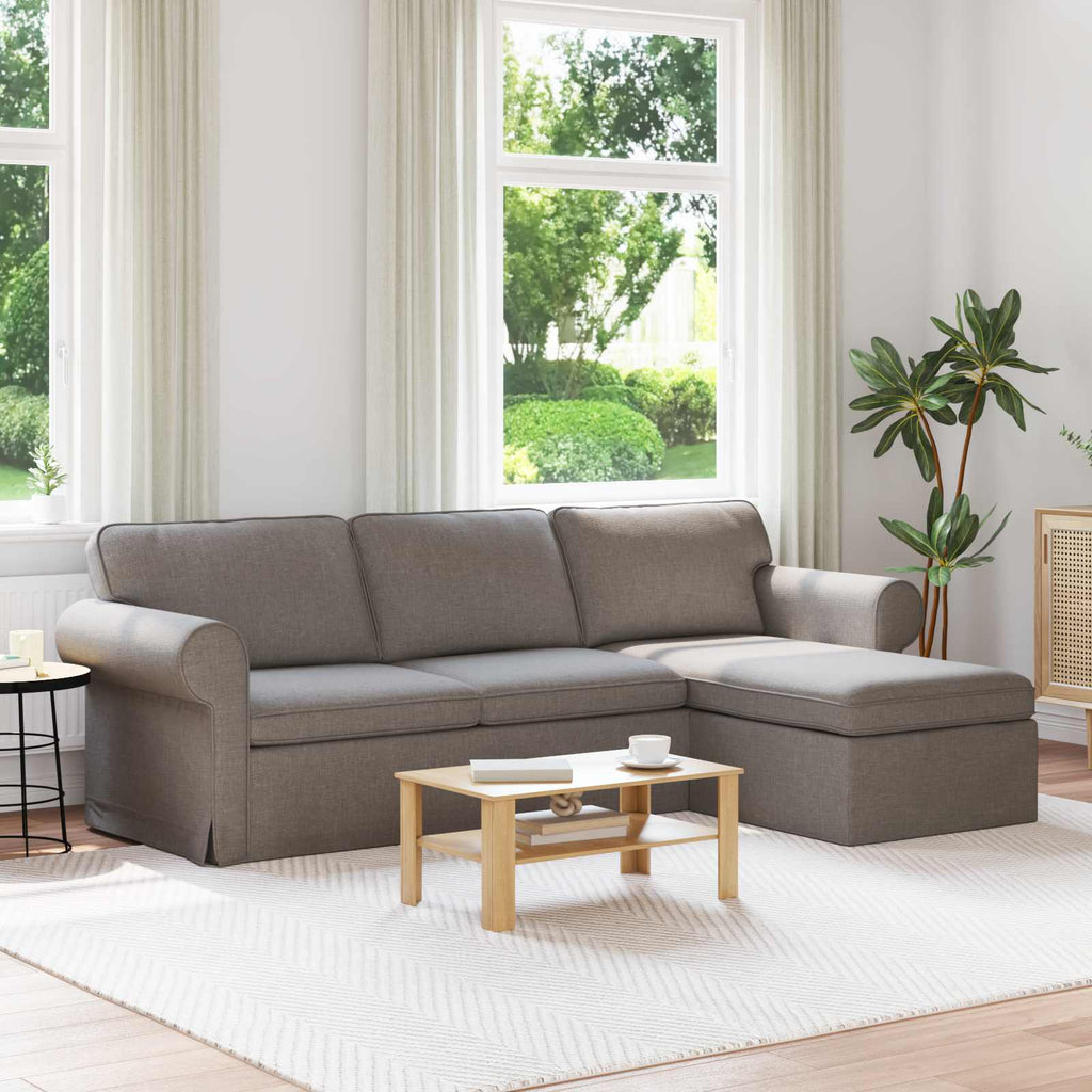 vidaXL Sofa Ciemnoszary 245 x 138 x 80 cm tkanina