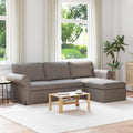 vidaXL Sofa Ciemnoszary 245 x 138 x 80 cm tkanina