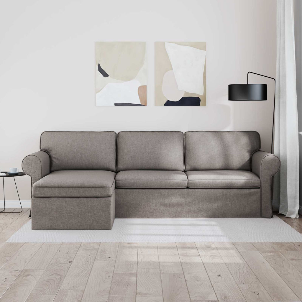 vidaXL Sofa Ciemnoszary 245 x 138 x 80 cm tkanina
