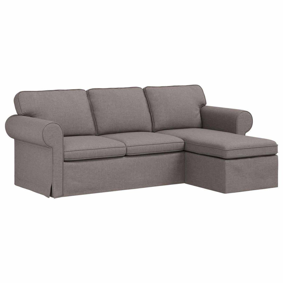 vidaXL Sofa Ciemnoszary 245 x 138 x 80 cm tkanina