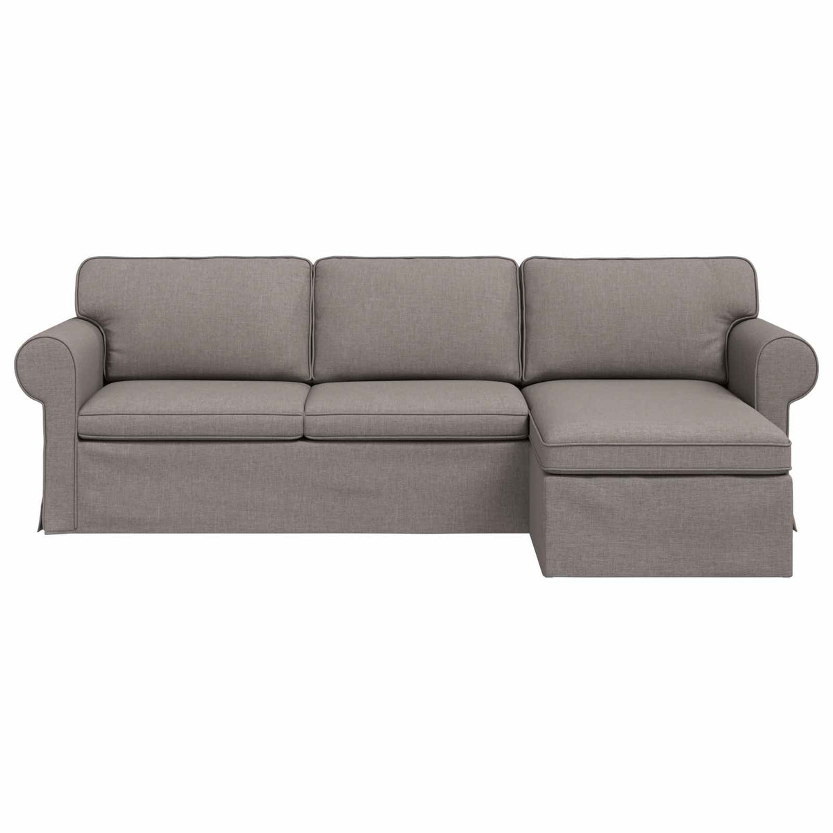 vidaXL Sofa Ciemnoszary 245 x 138 x 80 cm tkanina