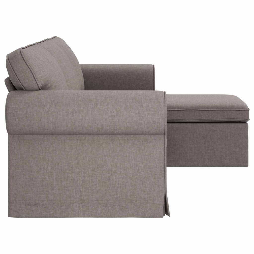 vidaXL Sofa Ciemnoszary 245 x 138 x 80 cm tkanina