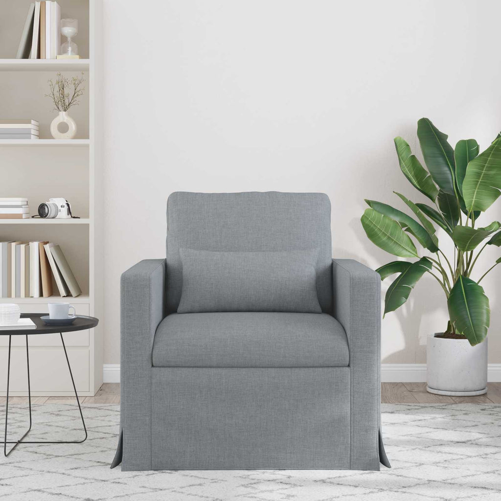 vidaXL Sofa Jasnoszary 78 x 78 x 80 cm tkanina