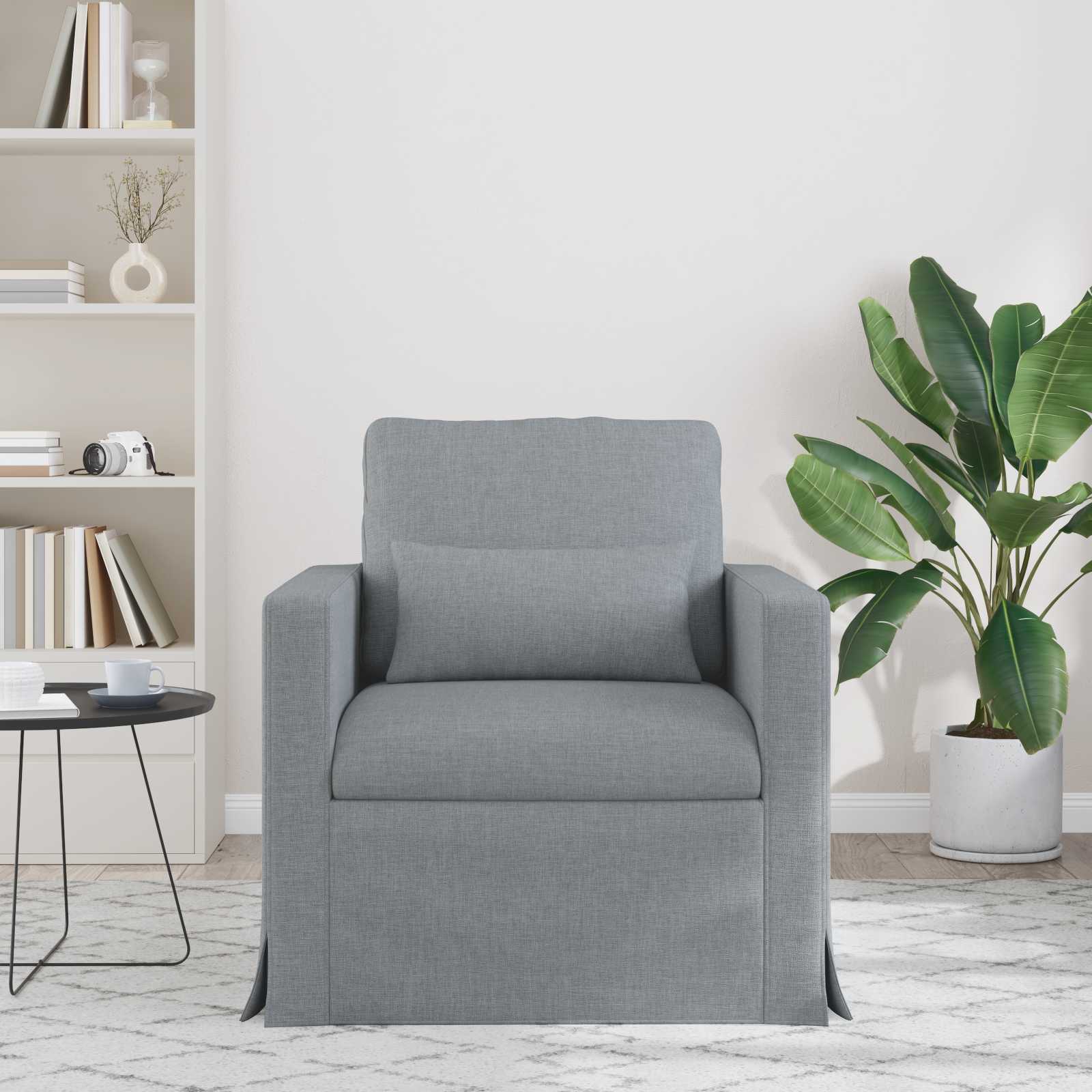 vidaXL Sofa Jasnoszary 78 x 78 x 80 cm tkanina