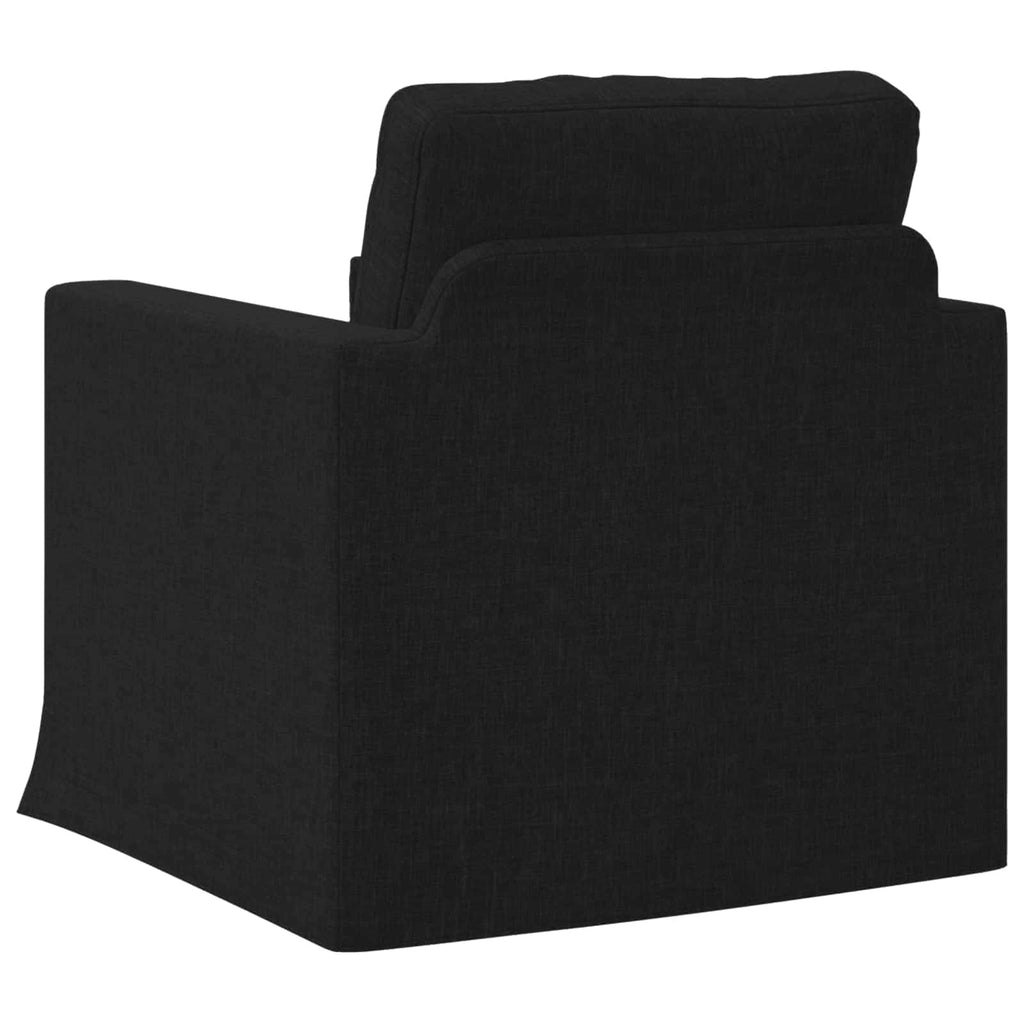 vidaXL Sofa Czarny 78 x 78 x 80 cm tkanina