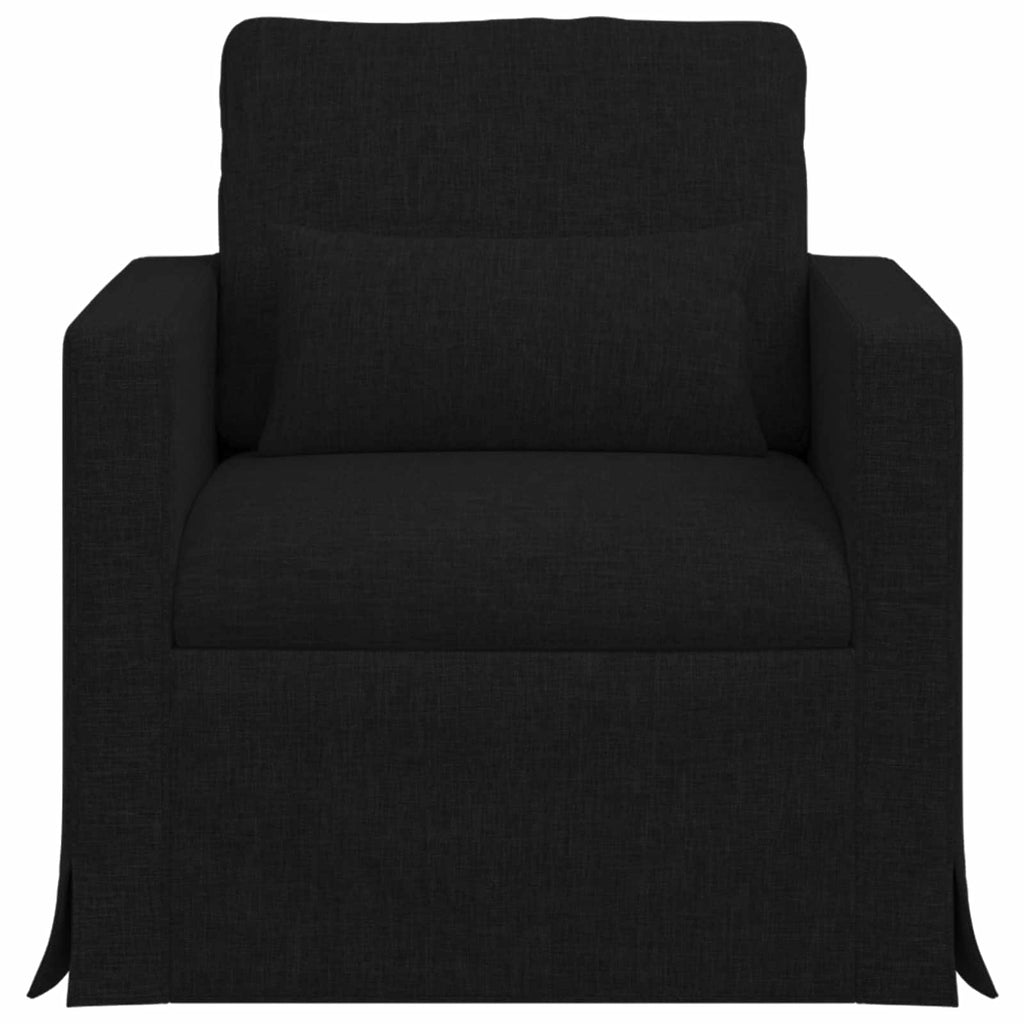 vidaXL Sofa Czarny 78 x 78 x 80 cm tkanina