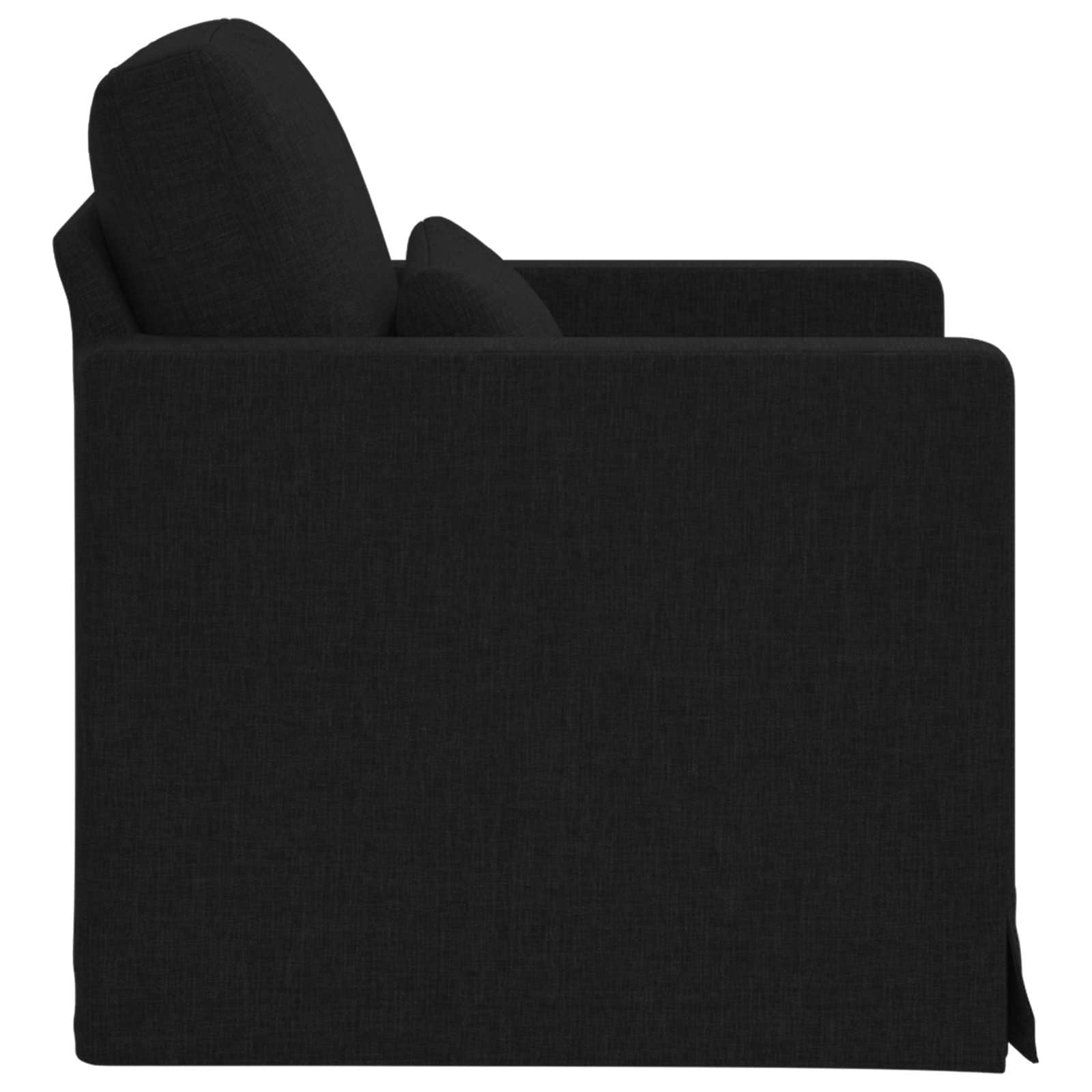vidaXL Sofa Czarny 78 x 78 x 80 cm tkanina