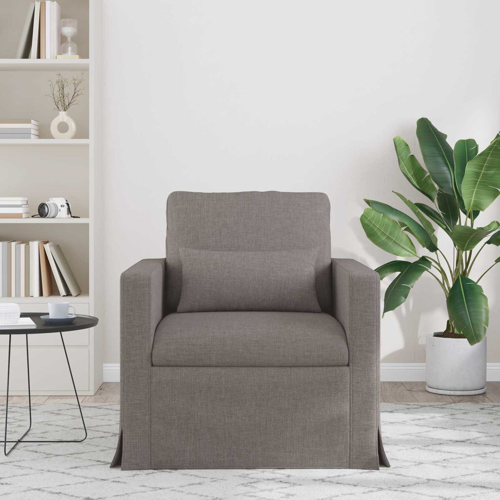 vidaXL Sofa Ciemnoszary 78 x 78 x 80 cm tkanina
