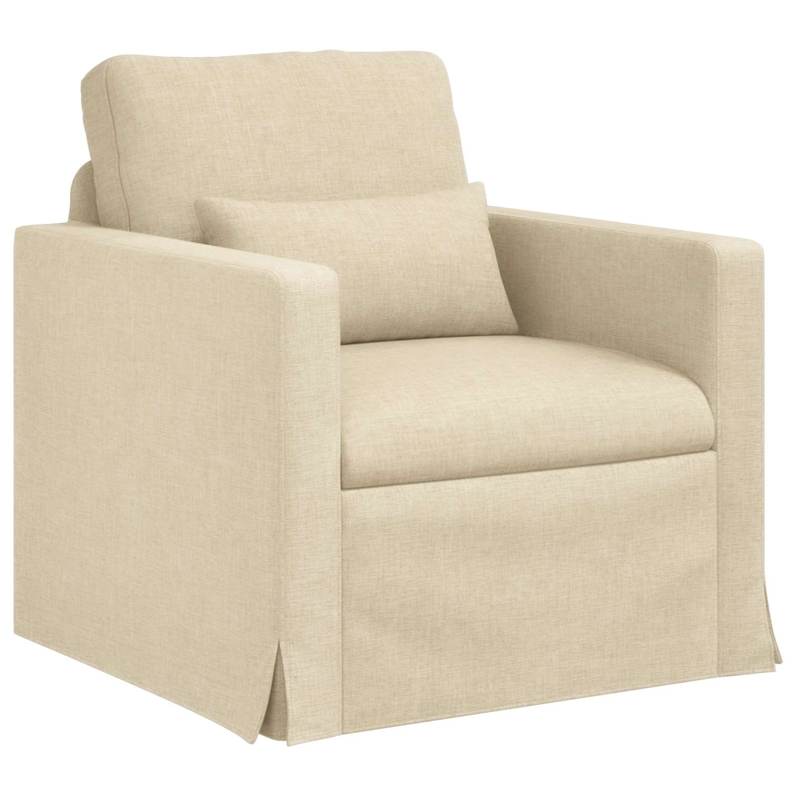 vidaXL Sofa Kremowy 78 x 78 x 80 cm tkanina