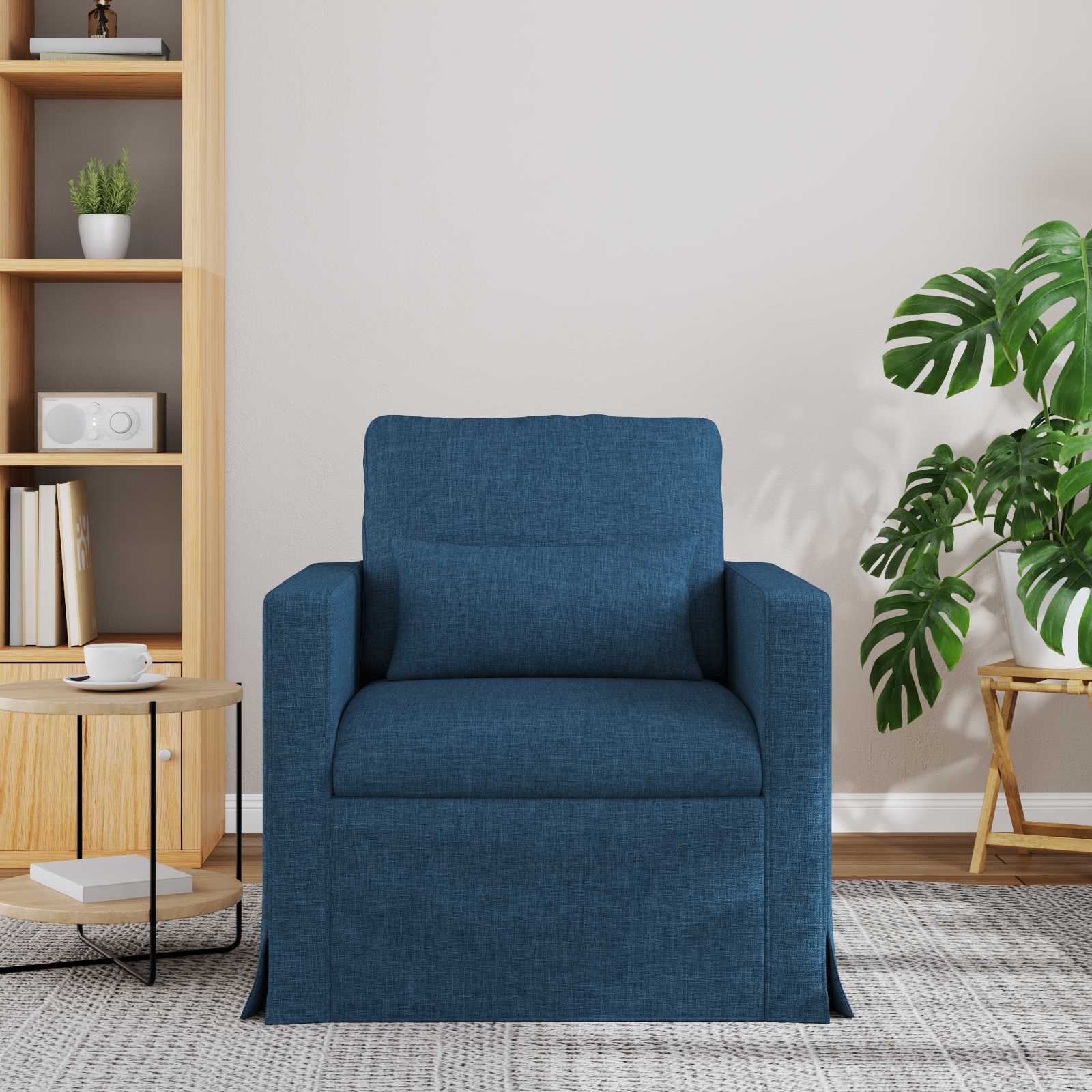 vidaXL Sofa Niebieski 78 x 78 x 80 cm tkanina