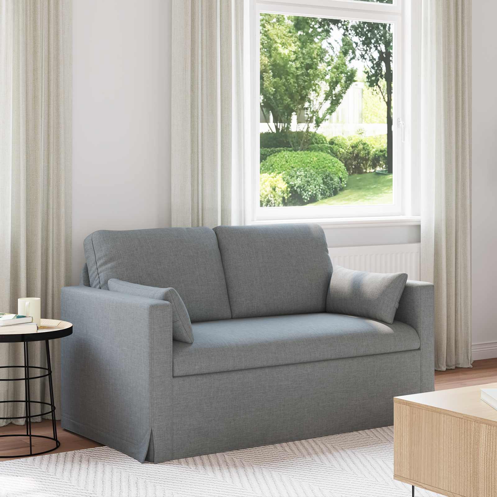 vidaXL Sofa Jasnoszary 139 x 78 x 80 cm tkanina