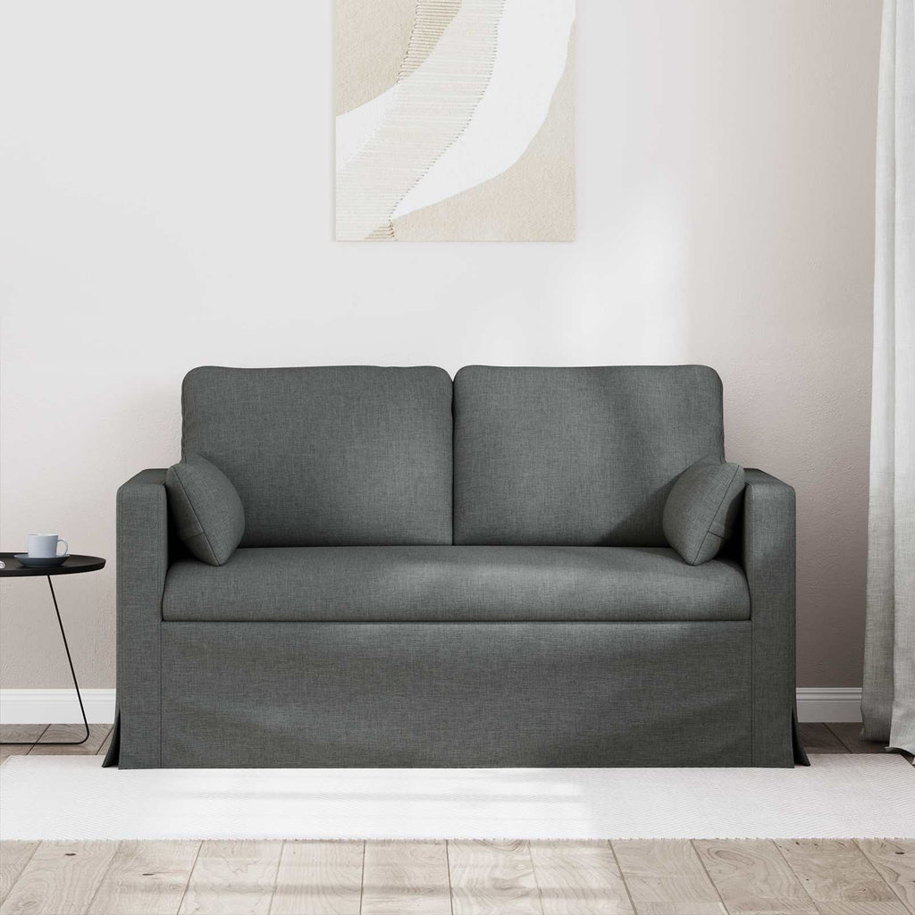 vidaXL Sofa Ciemnoszary 139 x 78 x 80 cm tkanina