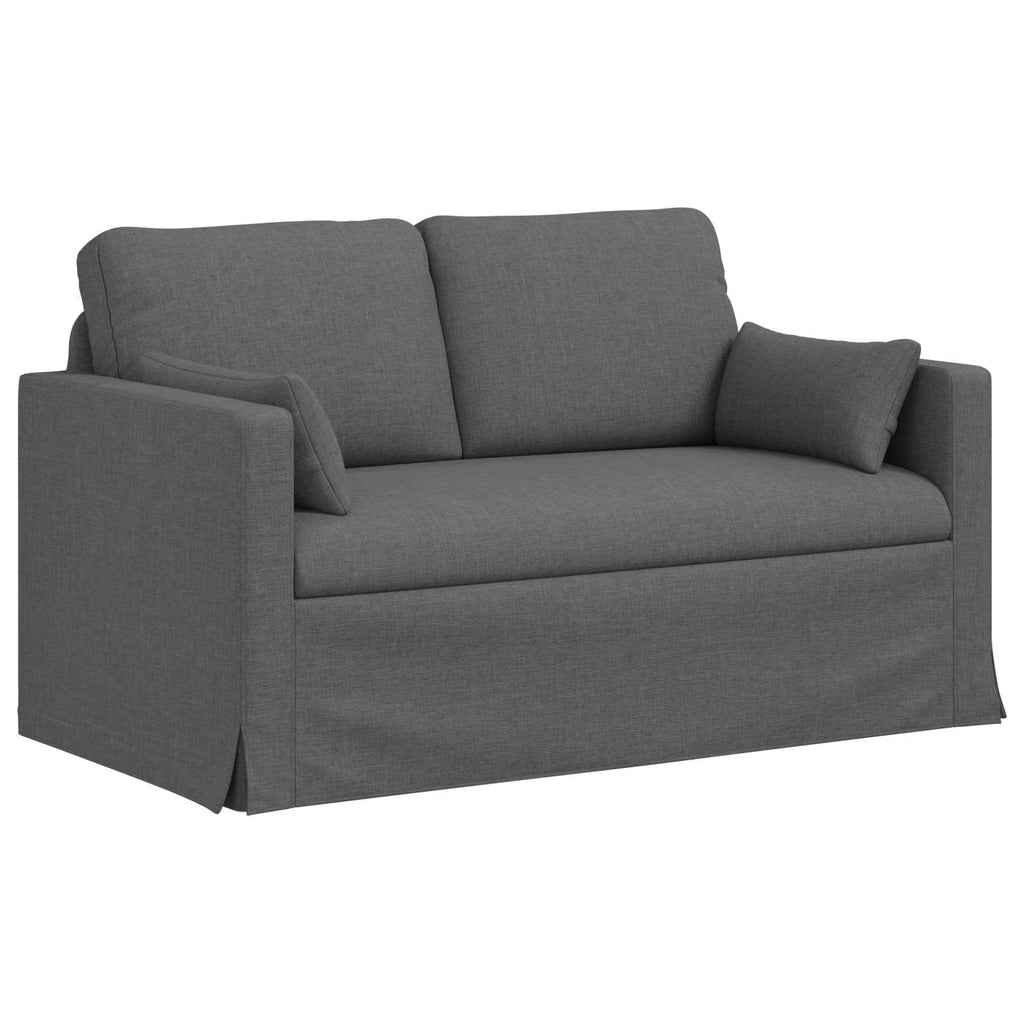 vidaXL Sofa Ciemnoszary 139 x 78 x 80 cm tkanina