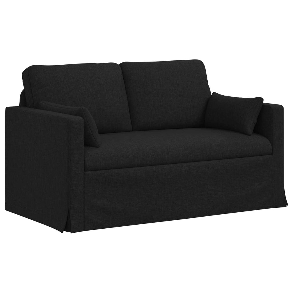 vidaXL Sofa Czarny 139 x 78 x 80 cm tkanina