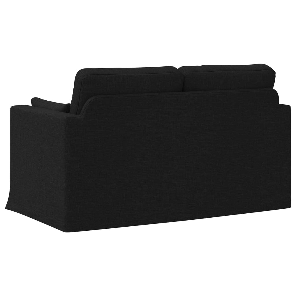 vidaXL Sofa Czarny 139 x 78 x 80 cm tkanina