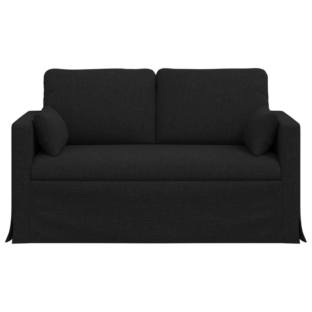 vidaXL Sofa Czarny 139 x 78 x 80 cm tkanina