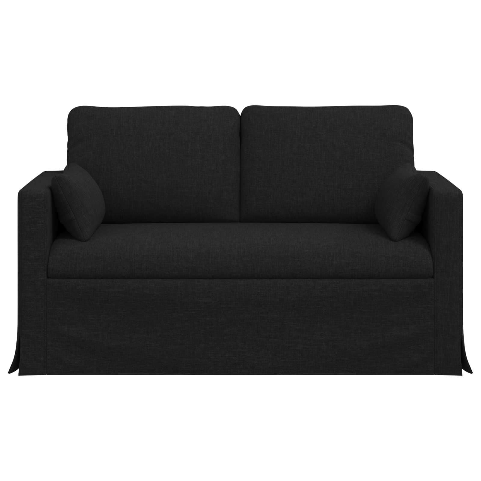 vidaXL Sofa Czarny 139 x 78 x 80 cm tkanina