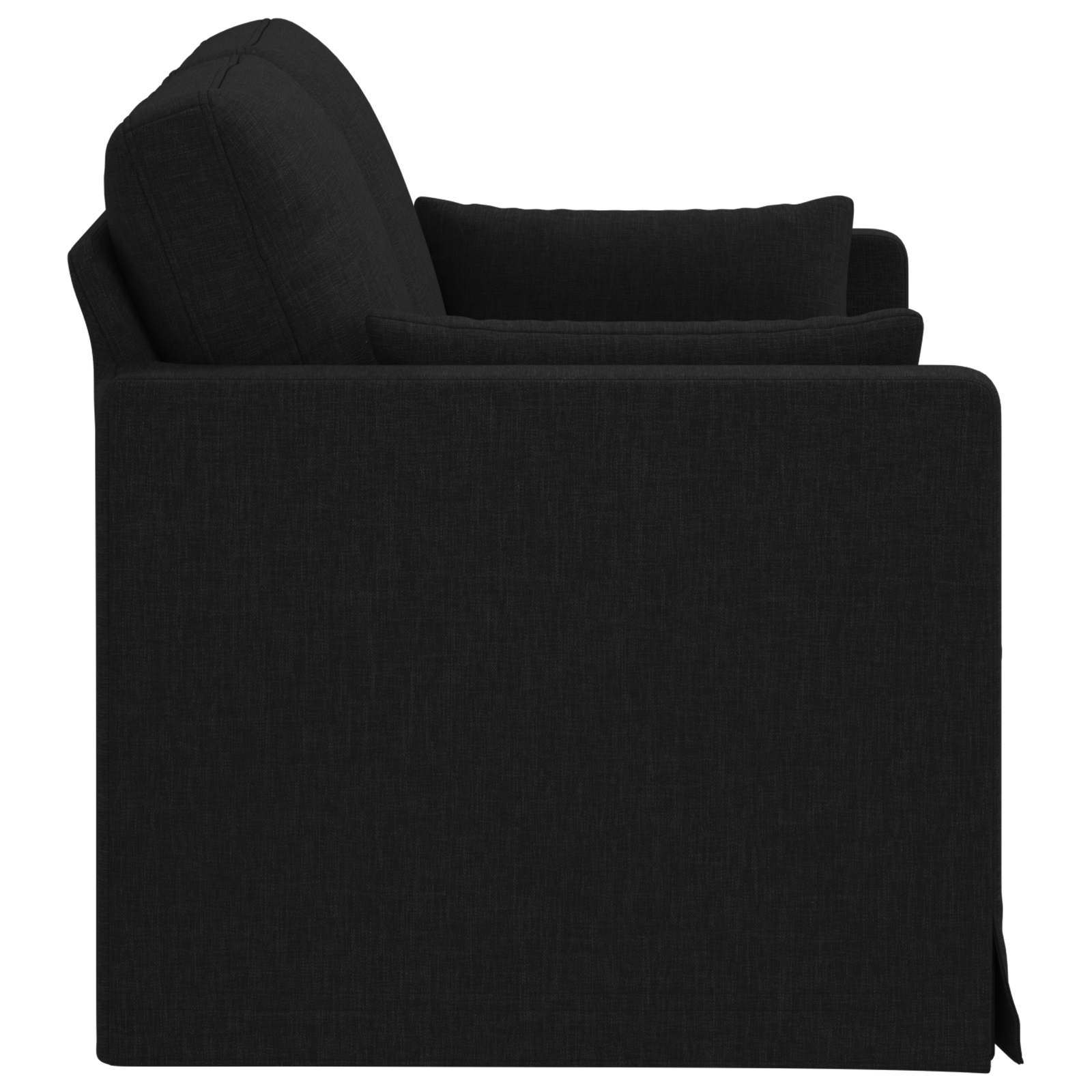 vidaXL Sofa Czarny 139 x 78 x 80 cm tkanina