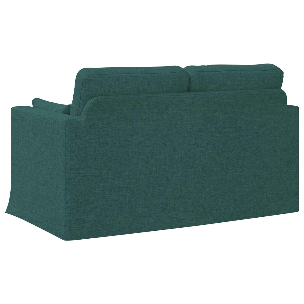 vidaXL Sofa Ciemna zieleń 139 x 78 x 80 cm tkanina