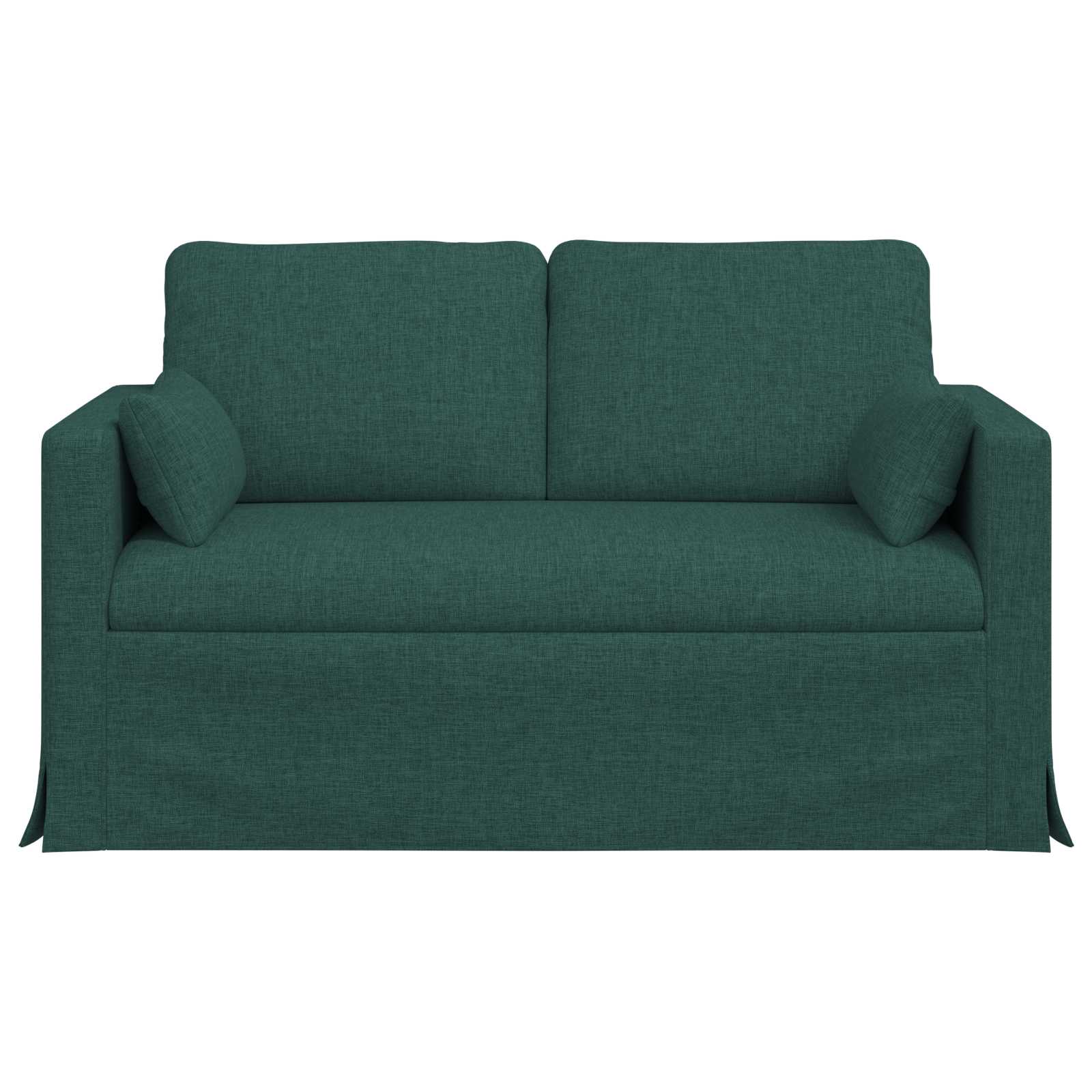 vidaXL Sofa Ciemna zieleń 139 x 78 x 80 cm tkanina