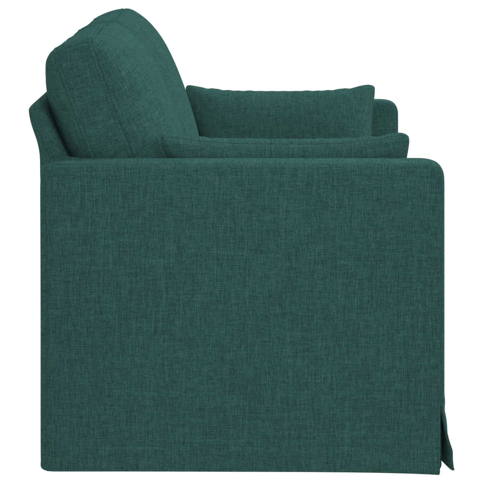 vidaXL Sofa Ciemna zieleń 139 x 78 x 80 cm tkanina