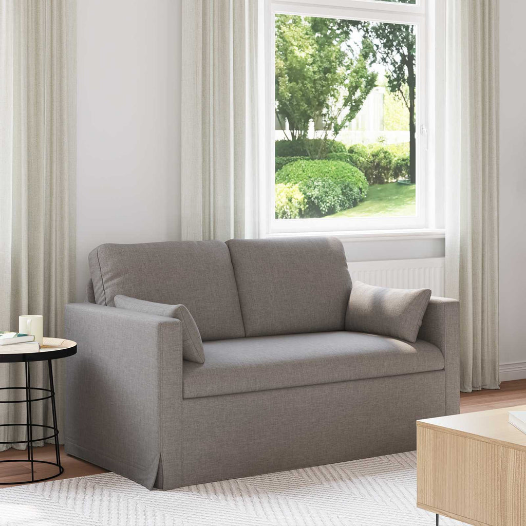vidaXL Sofa Ciemnoszary 139 x 78 x 80 cm tkanina