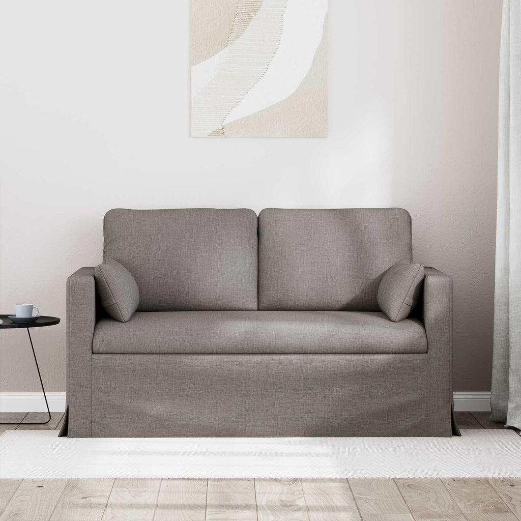 vidaXL Sofa Ciemnoszary 139 x 78 x 80 cm tkanina