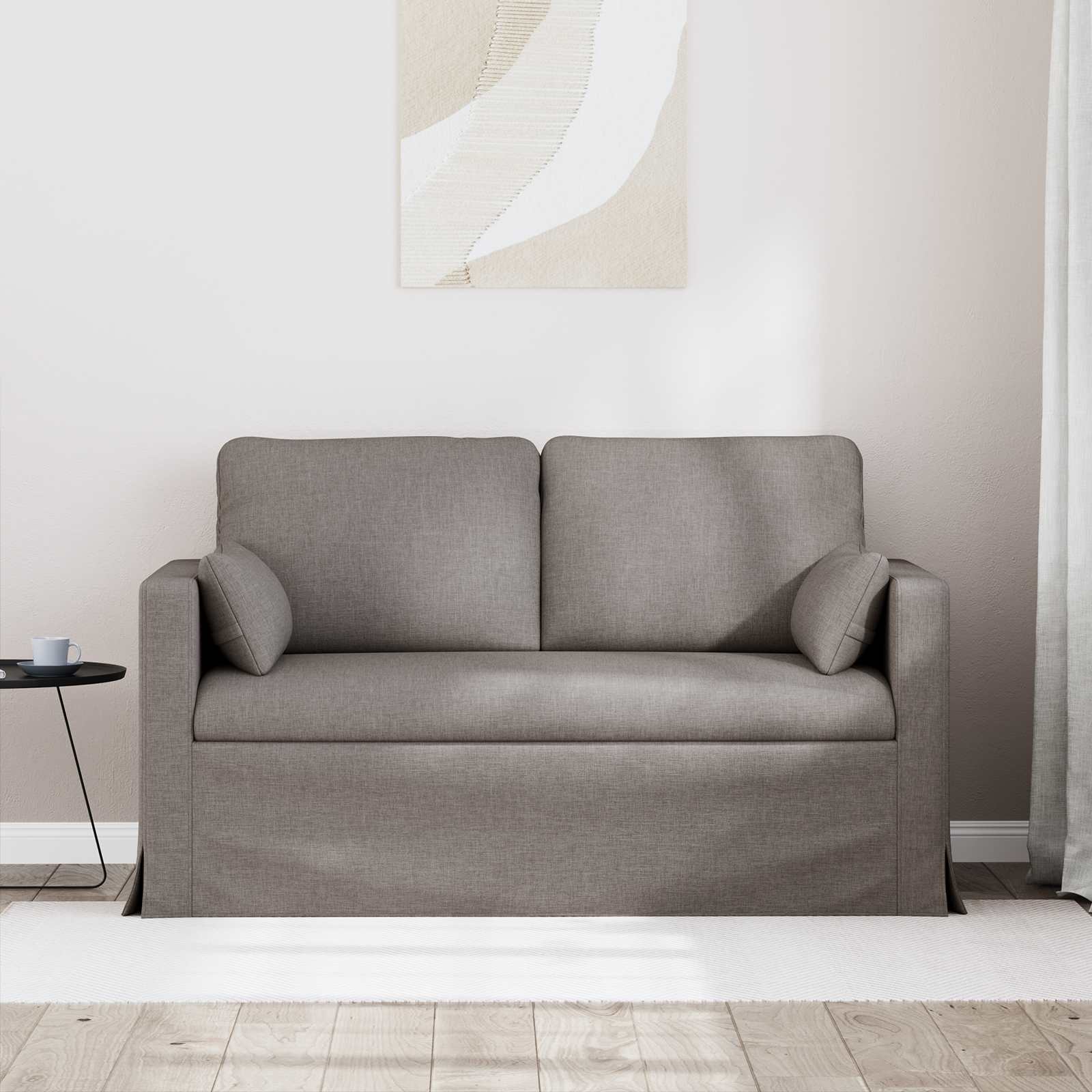 vidaXL Sofa Ciemnoszary 139 x 78 x 80 cm tkanina