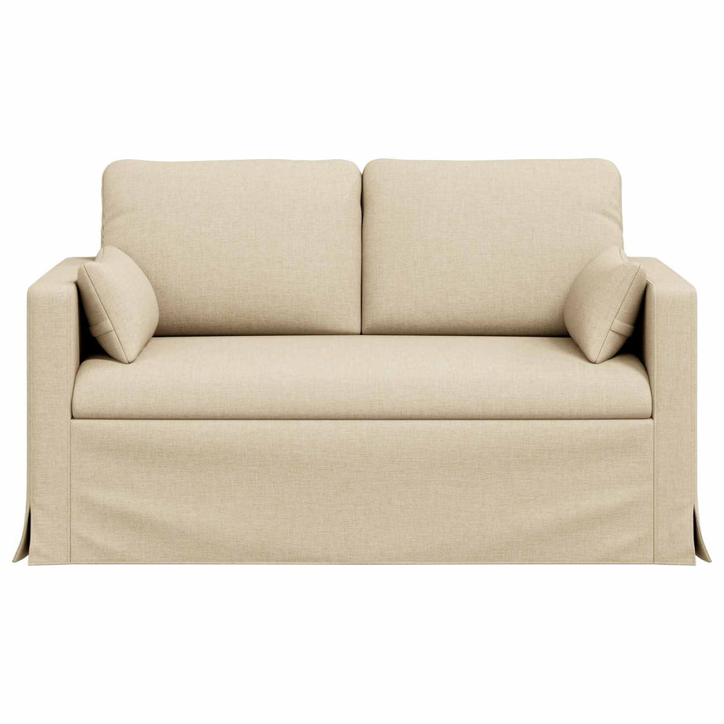 vidaXL Sofa Kremowy 139 x 78 x 80 cm tkanina
