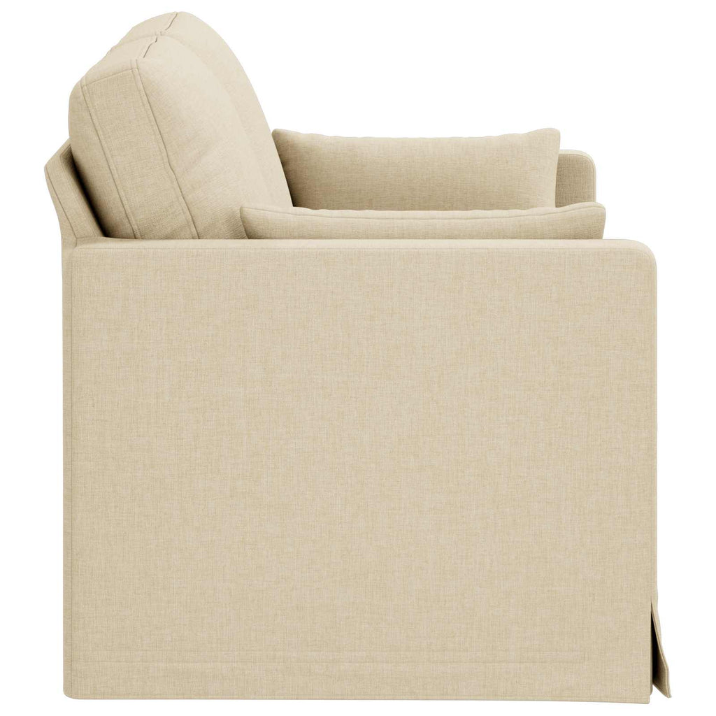 vidaXL Sofa Kremowy 139 x 78 x 80 cm tkanina