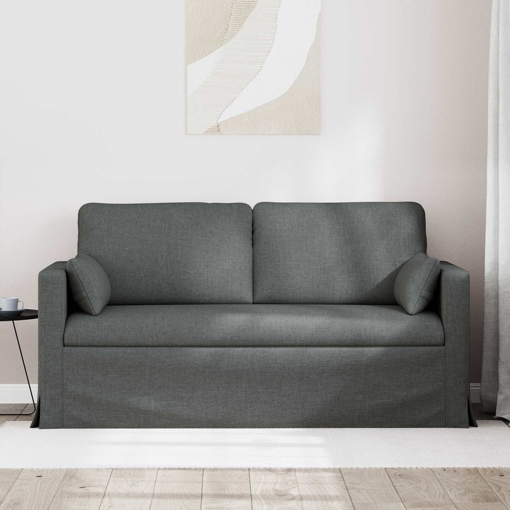 vidaXL Sofa Ciemnoszary 158 x 78 x 80 cm tkanina